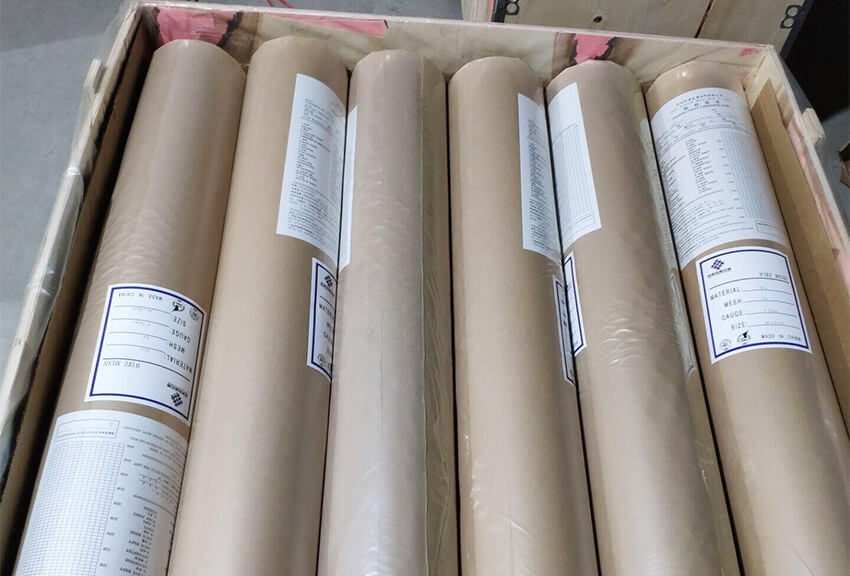 wire mesh roll packing